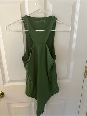 Abercrombie & Fitch Olive Green Racerback Tank body suit